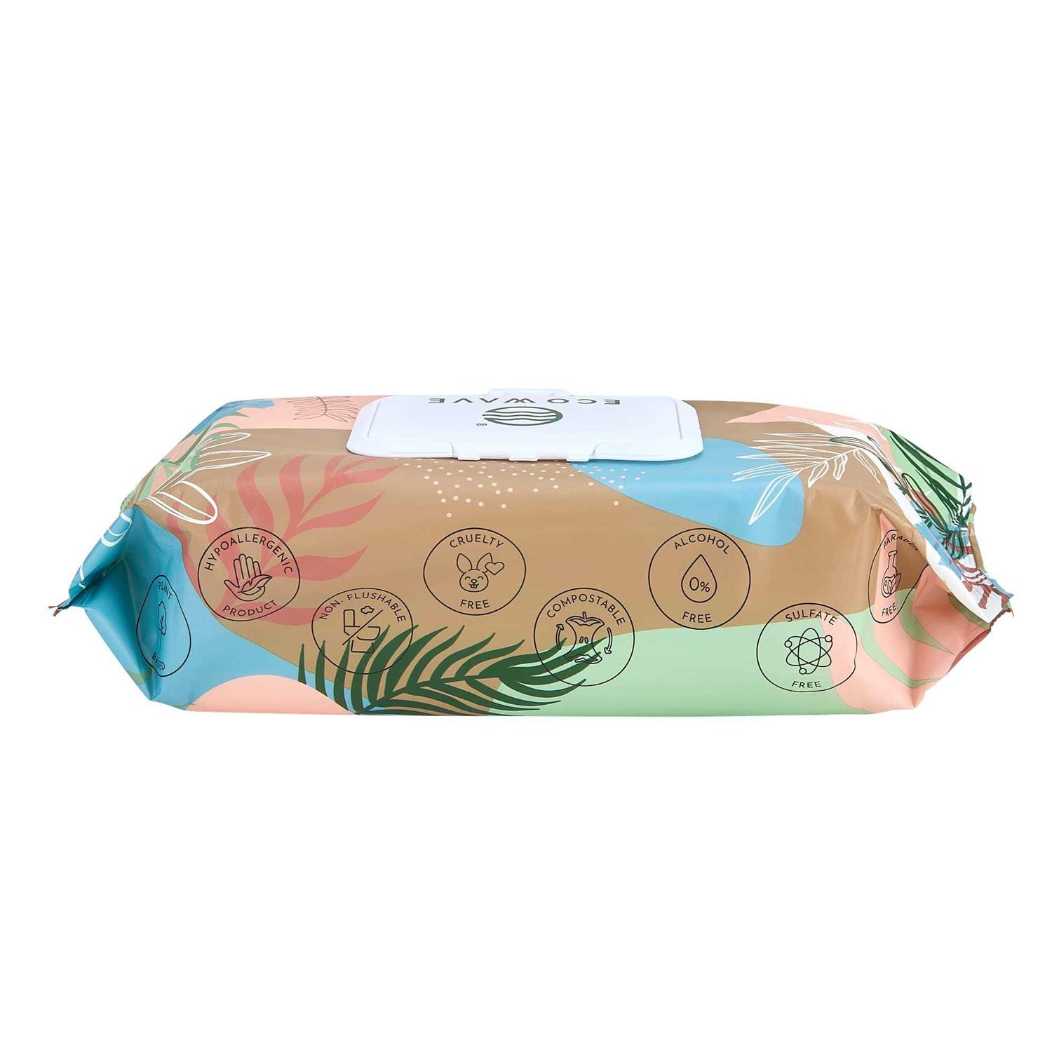 Eco Wave Pet Wipes 100% Biodegradable & Compostable Dog & Cat Cleansing Wipes - Image 4