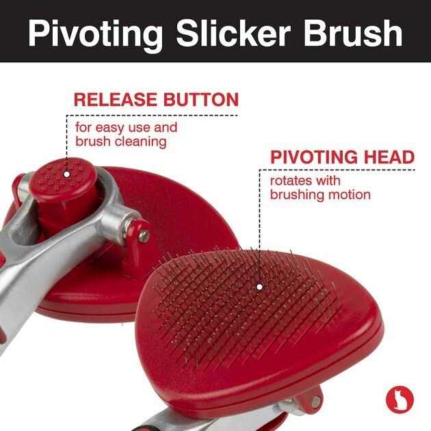 CHI Self Cleaning & Pivoting Slicker Cat Brush - Image 3