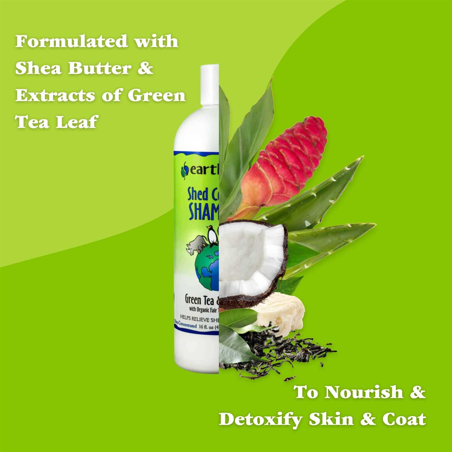 Earthbath Green Tea & Awapuhi Shed Control Shampoo - Image 5