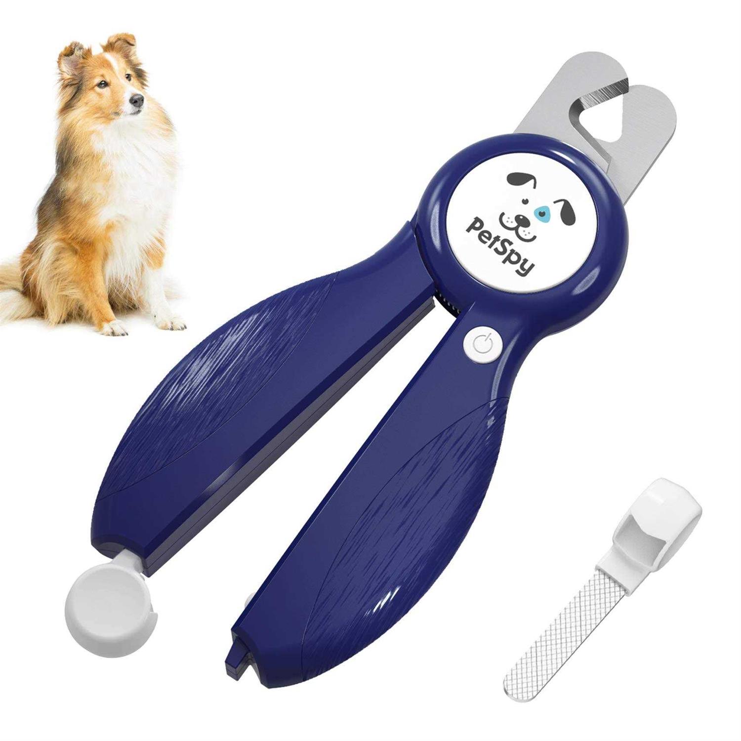 PetSpy Newest Dog Nail Clippers with LED Guide Light Professional Claw Care Pet Nail Clipper & Trimmer with Nail File - Image 4