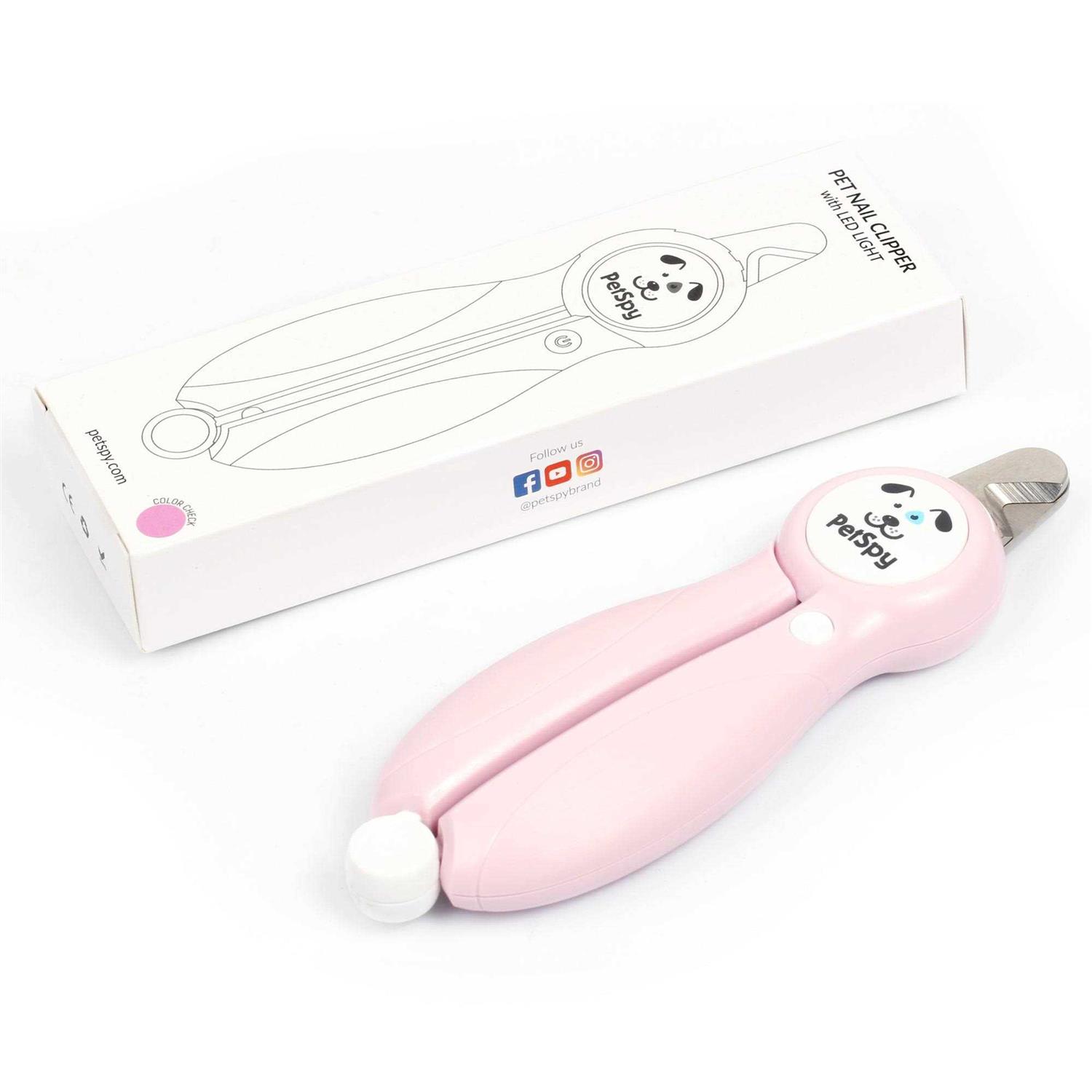 PetSpy Newest Dog Nail Clippers with LED Guide Light Professional Claw Care Pet Nail Clipper & Trimmer with Nail File - Image 5