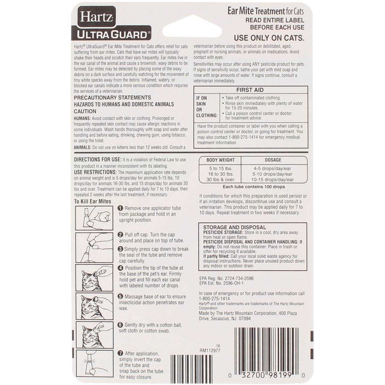 Hartz UltraGuard Ear Mite Treatment for Cats - Image 4