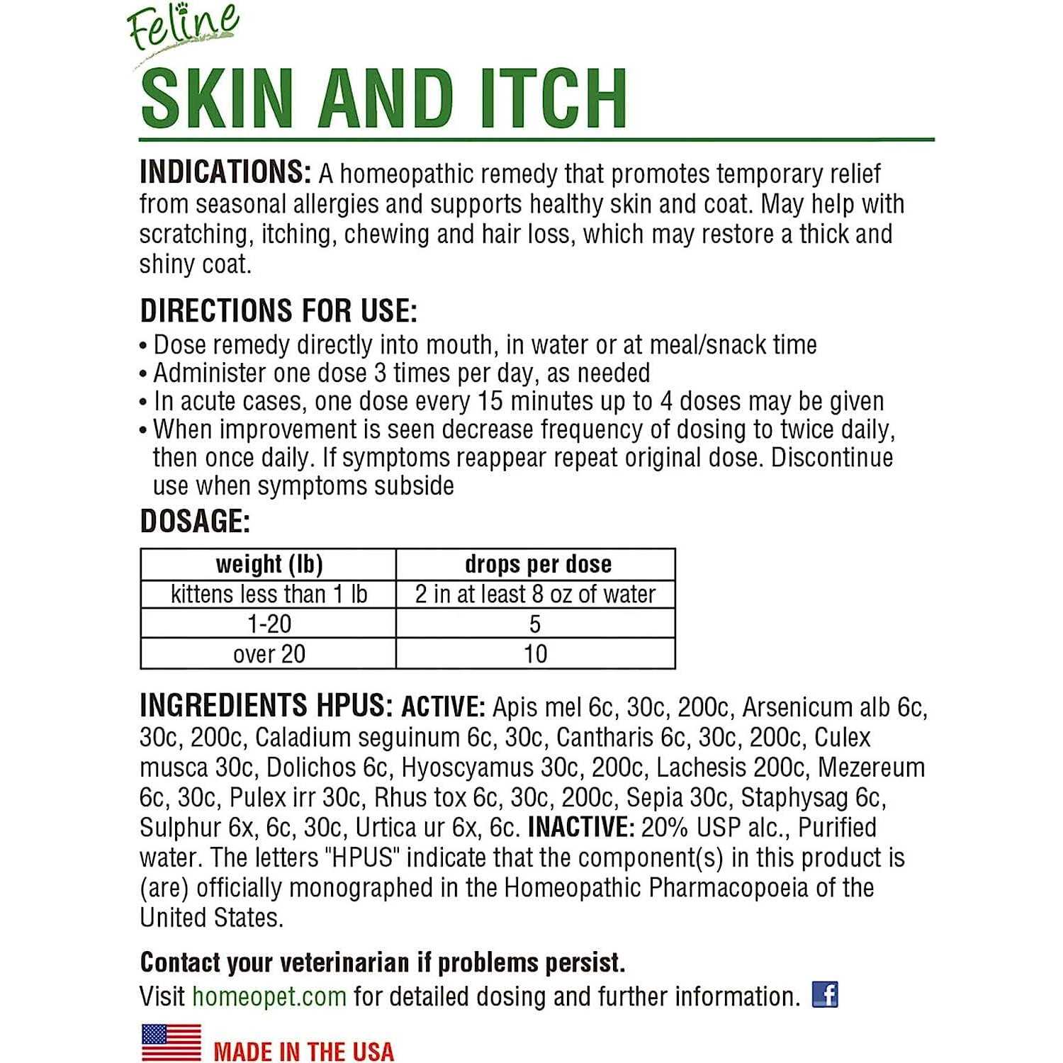 HomeoPet Feline Skin & Itch - Image 5