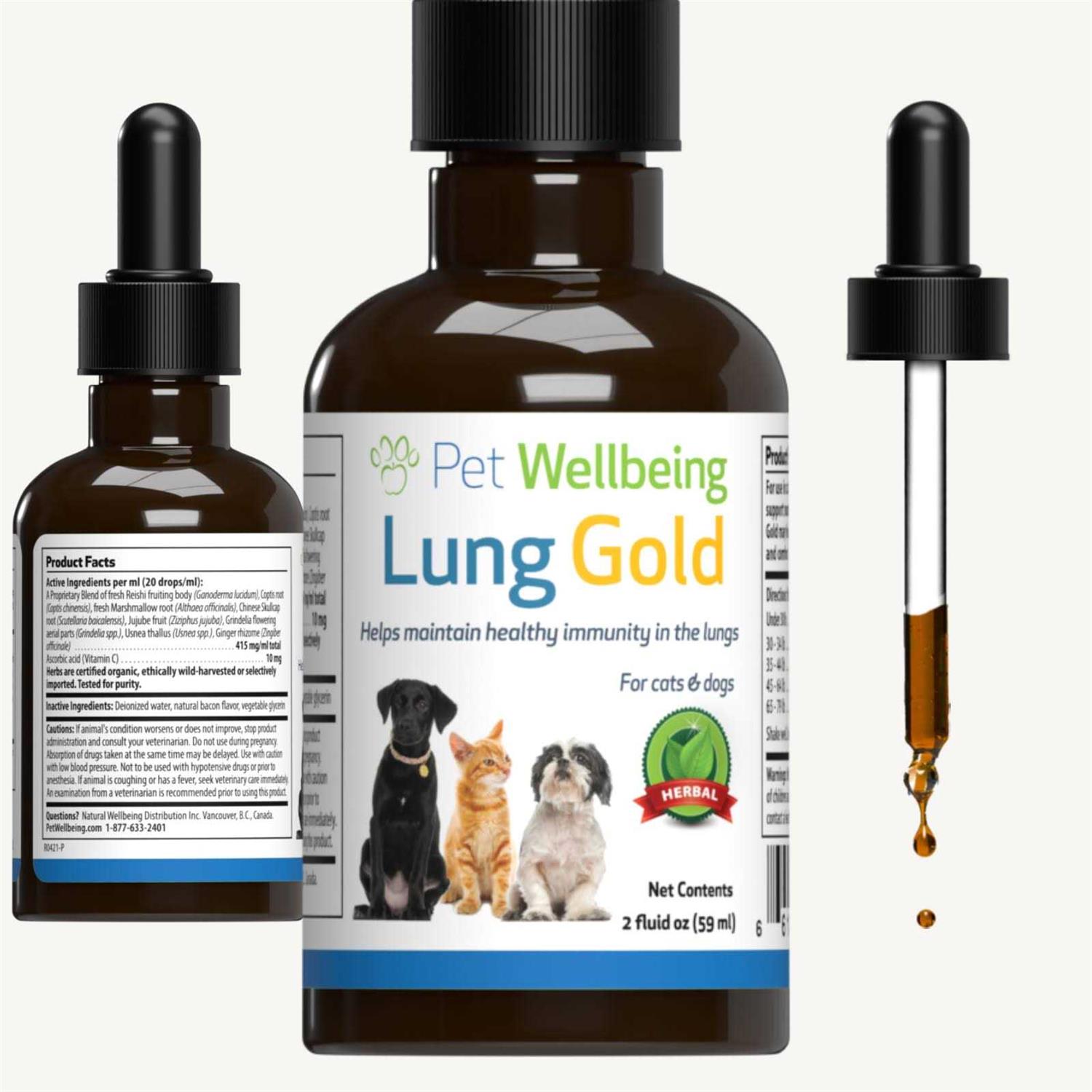 Pet Wellbeing Lung Gold for Cats - Image 4