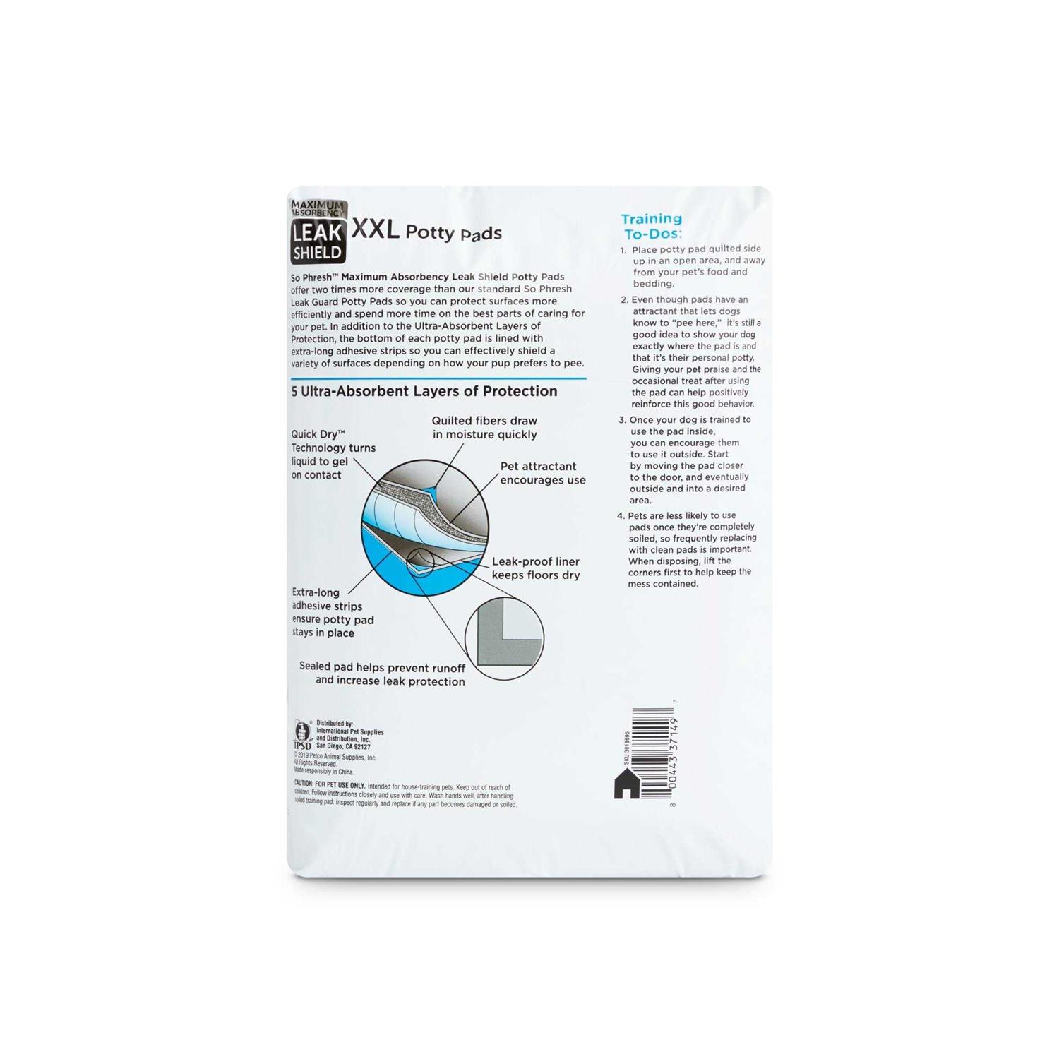 So Phresh Maximum Absorbency XX-Large Leak Shield Potty Pads - Image 4