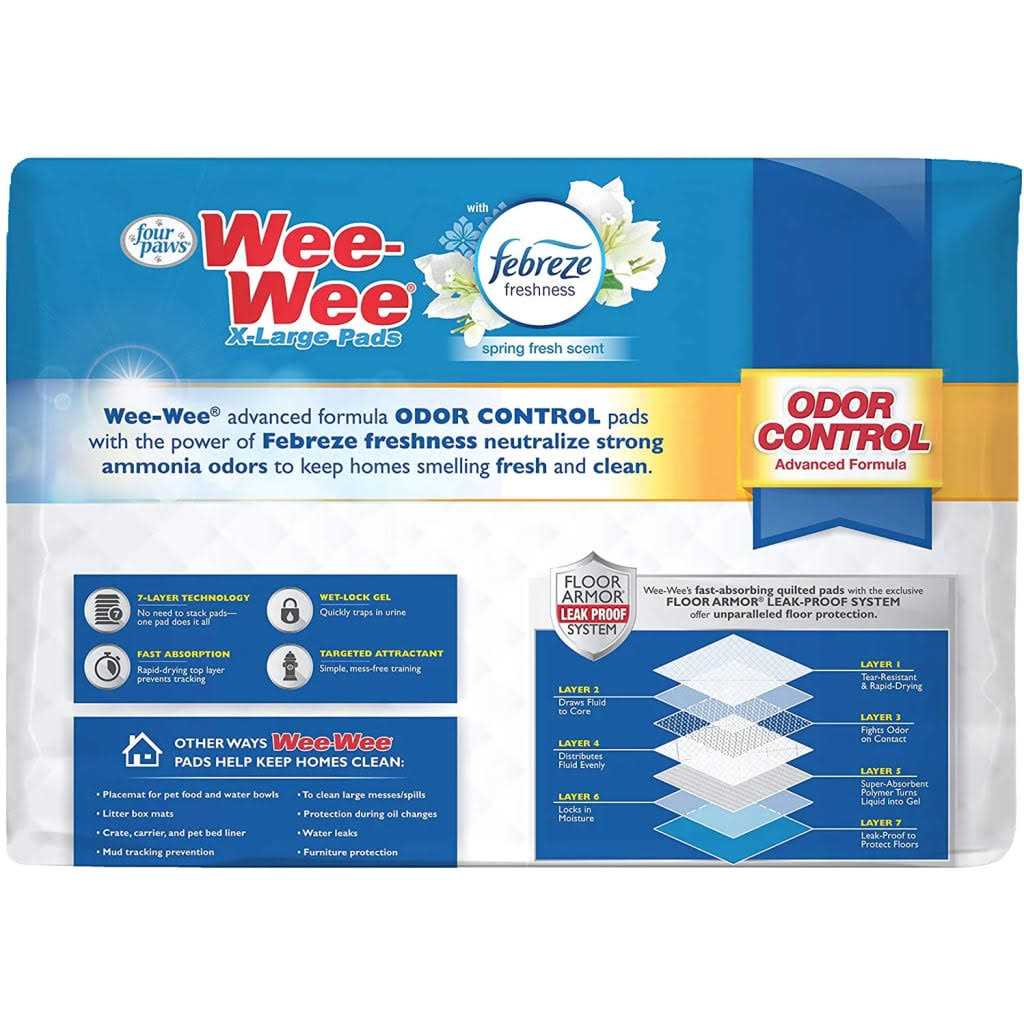 Four Paws Wee-Wee Febreze Freshness Odor Control Pads - Image 5