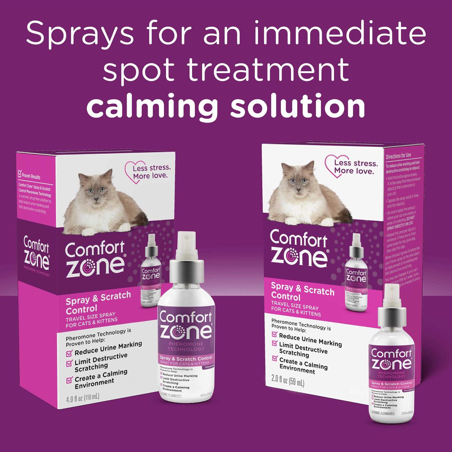 Spray Comfort Zone Cat Calming Spray & Scratch - Image 4