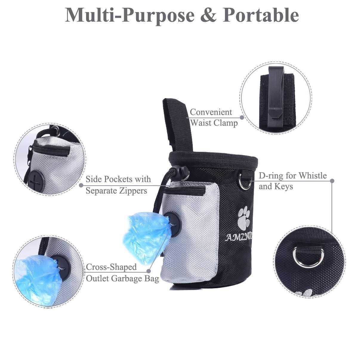 AMZNOVA Dog Treat Bag Puppy Training Pouch Animal Walking Snack Container Best Hiking Toys Pack Dispenser Carries with Waistband - Image 5