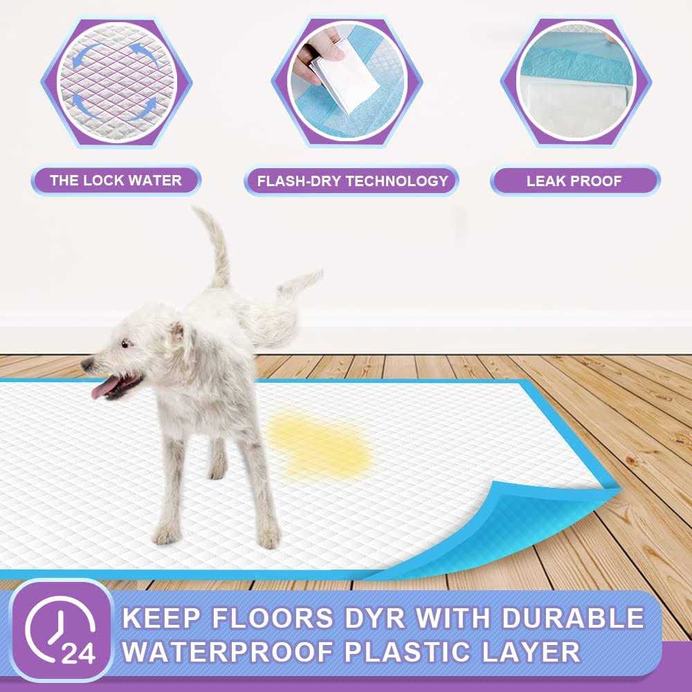 IMMCUTE Puppy Pee Pads Dog Pee Training Pads Super Absorbent & Leak-Proof - Image 4