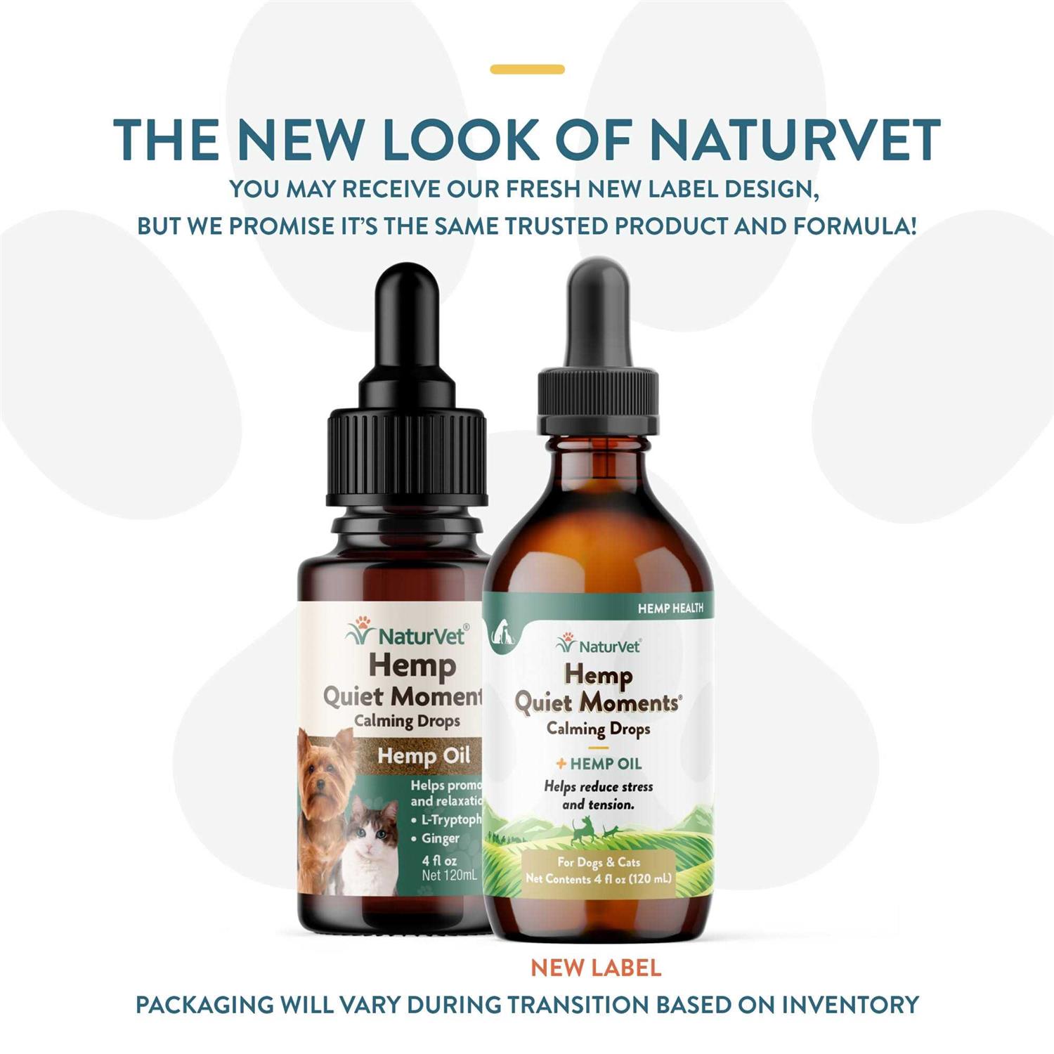 NaturVet Hemp Quiet Moments Calming Drops Hemp Oil for Dogs & Cats - Image 4