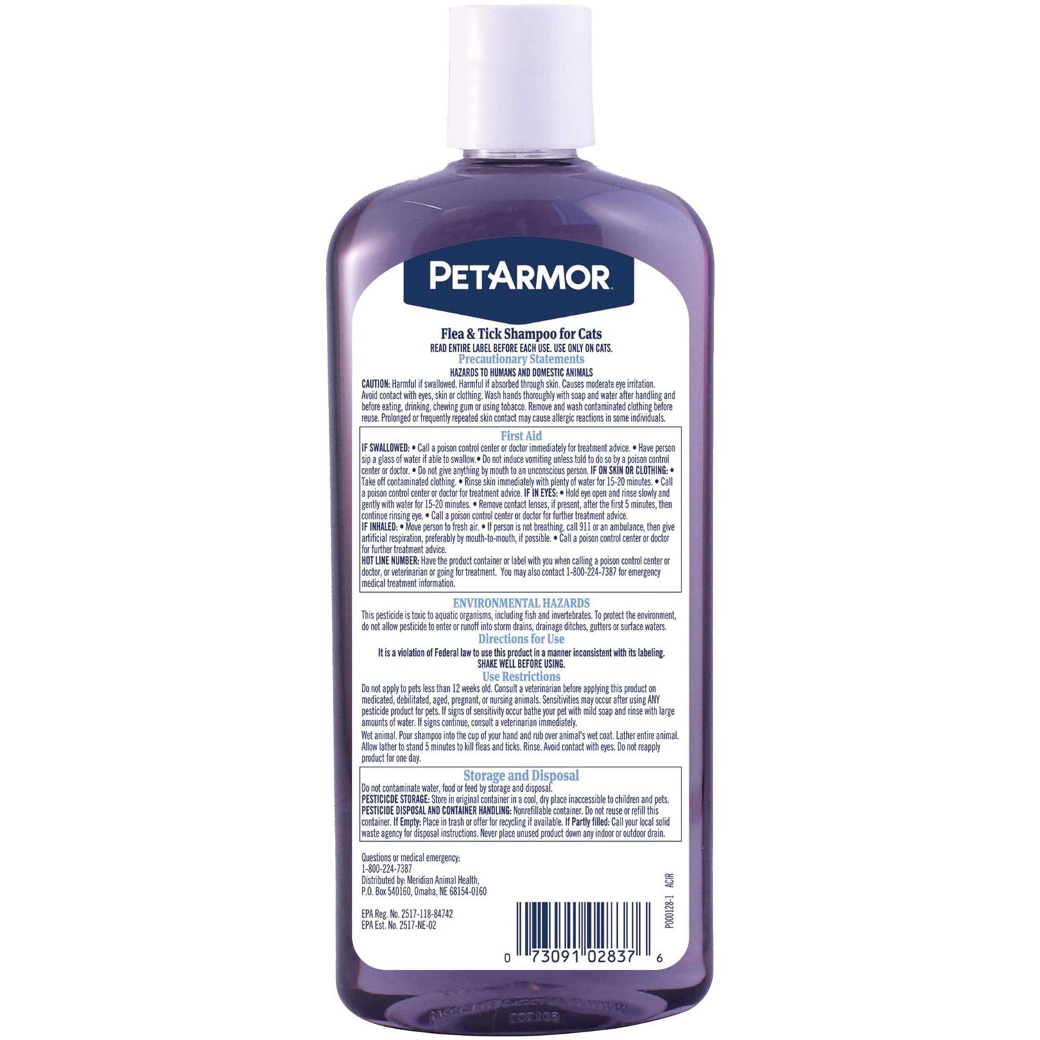 PetArmor Flea & Tick Shampoo for Cats Coconut Berry Scent - Image 4