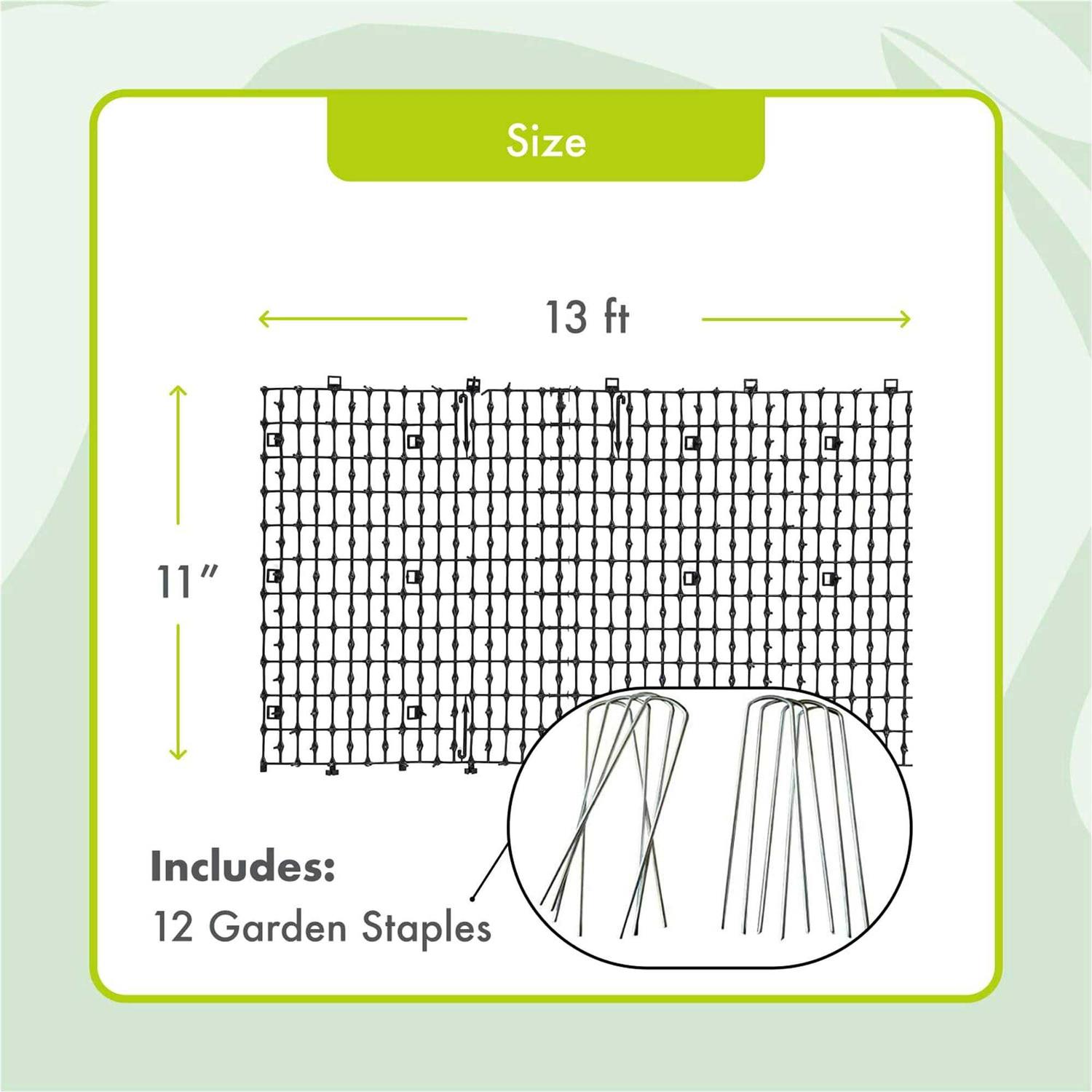 Homarden Outdoor Training Mat for Cats Cat Scat Mat Indoor and Outdoor Cat Spikes with 12 Garden Staples to Keep of Dog Off Couch and Keep - Image 3