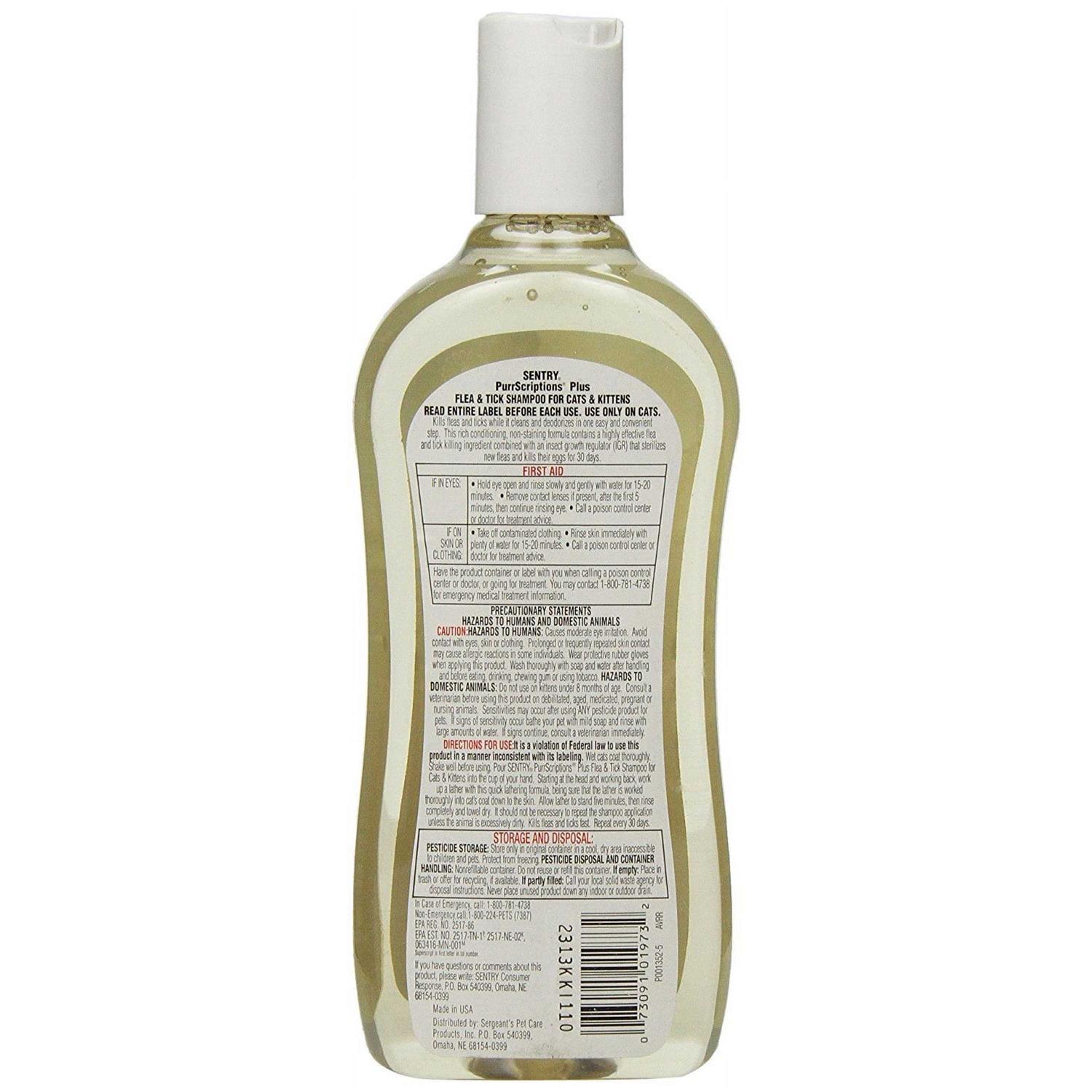 Sentry PurrScriptions Plus Flea & Tick Shampoo for Cats - Image 3