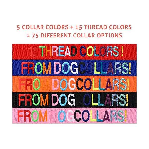 GoTags Personalized Dog Collar, Custom Embroidered with Pet Name and Phone Number and and - Image 4