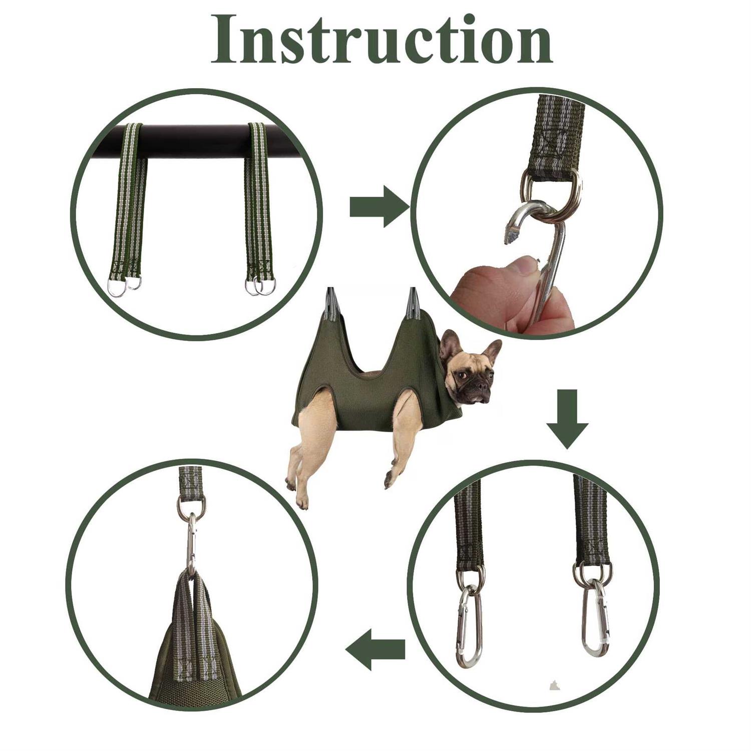 Kkiimatt 10 in 1 Pet Grooming Hammock Harness with Nail Clippers/Trimmer - Image 5