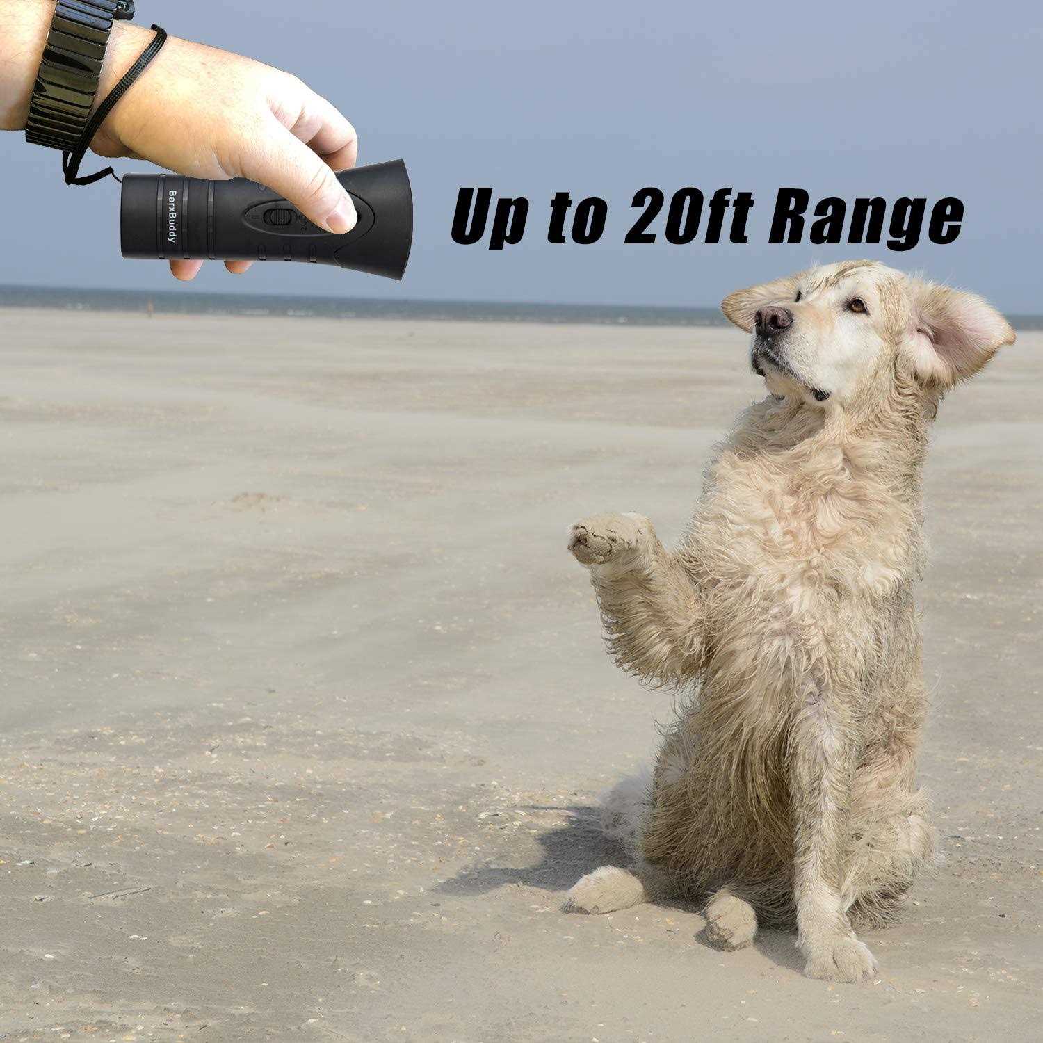 BarxBuddy Anti Barking Control Device Ultrasonic Sound with LED Lights and Strap - Image 4