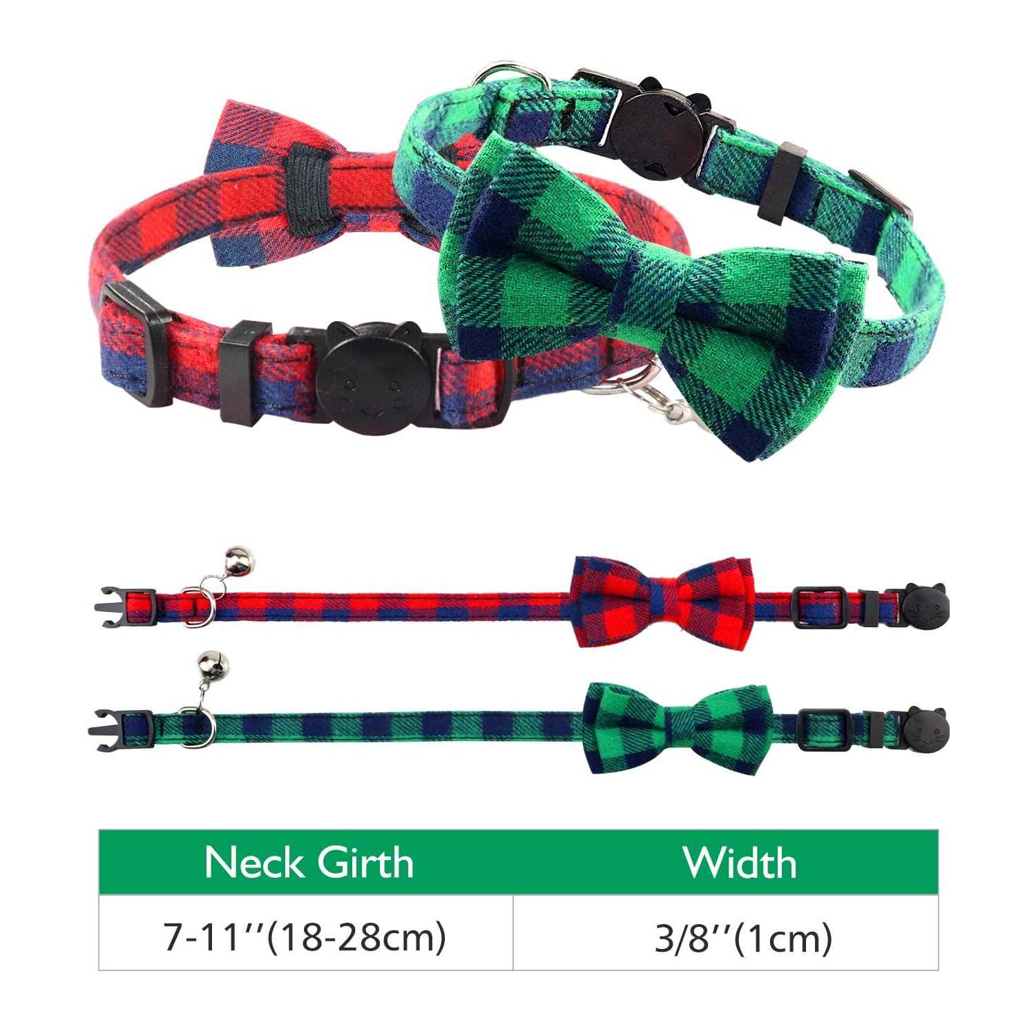 Joytale Breakaway Cat Collar with Bow Tie and Bell - Image 5