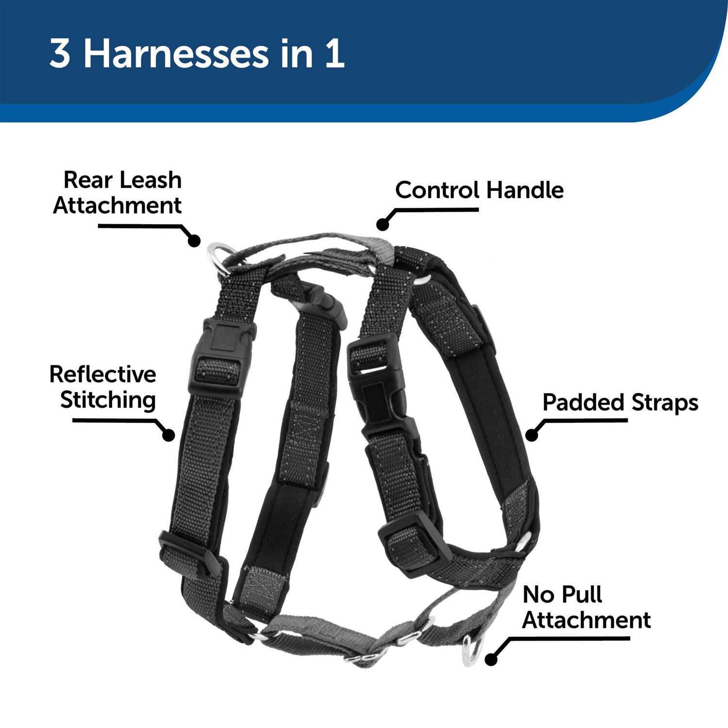 PetSafe 3 in 1 Harness with Two Point Control Leash - Image 3