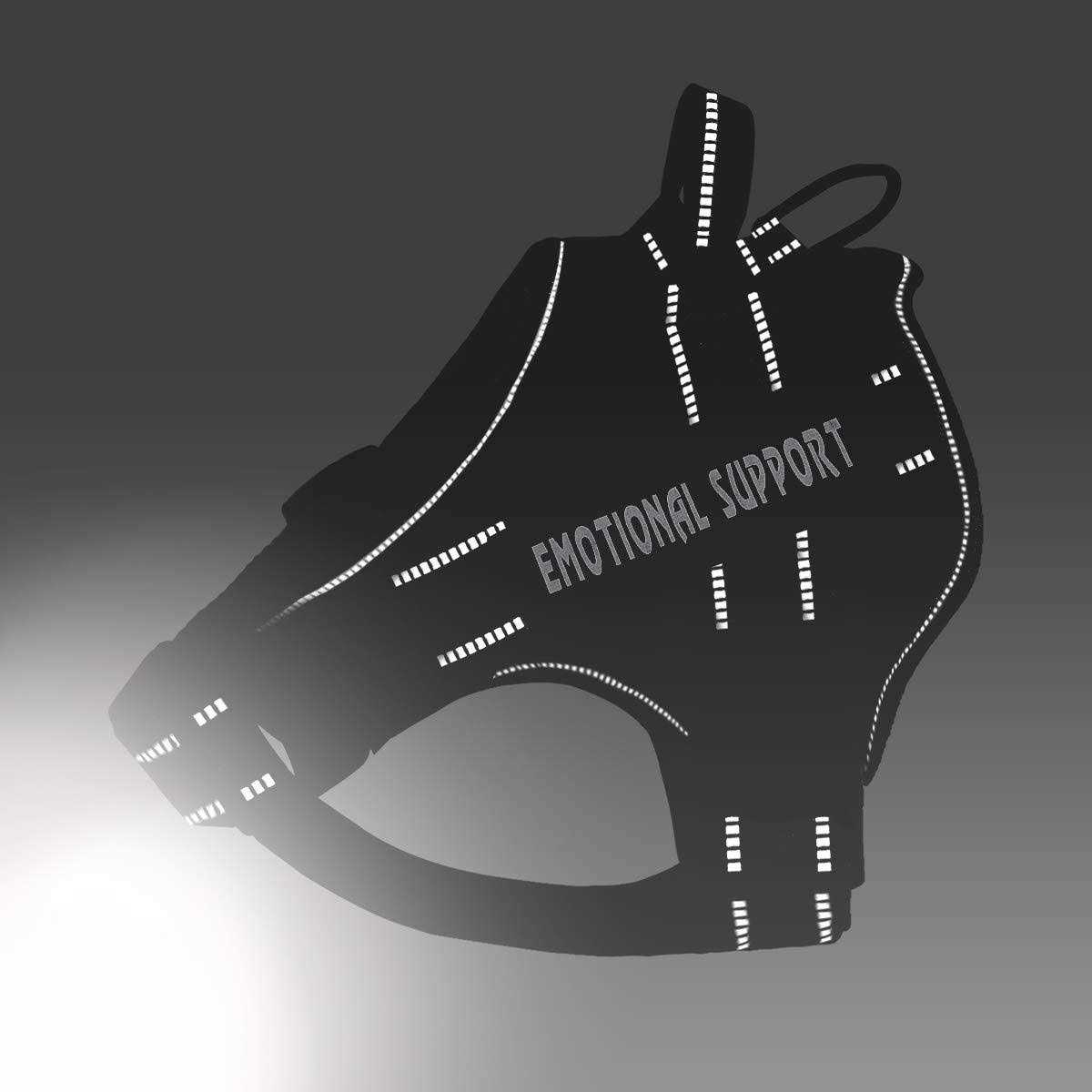 voopet Service Dog Harness,Emotional Support Pet Vest Harness,Reflective Breathable and Adjustable No-Pull ESA Dog Harness - Image 4