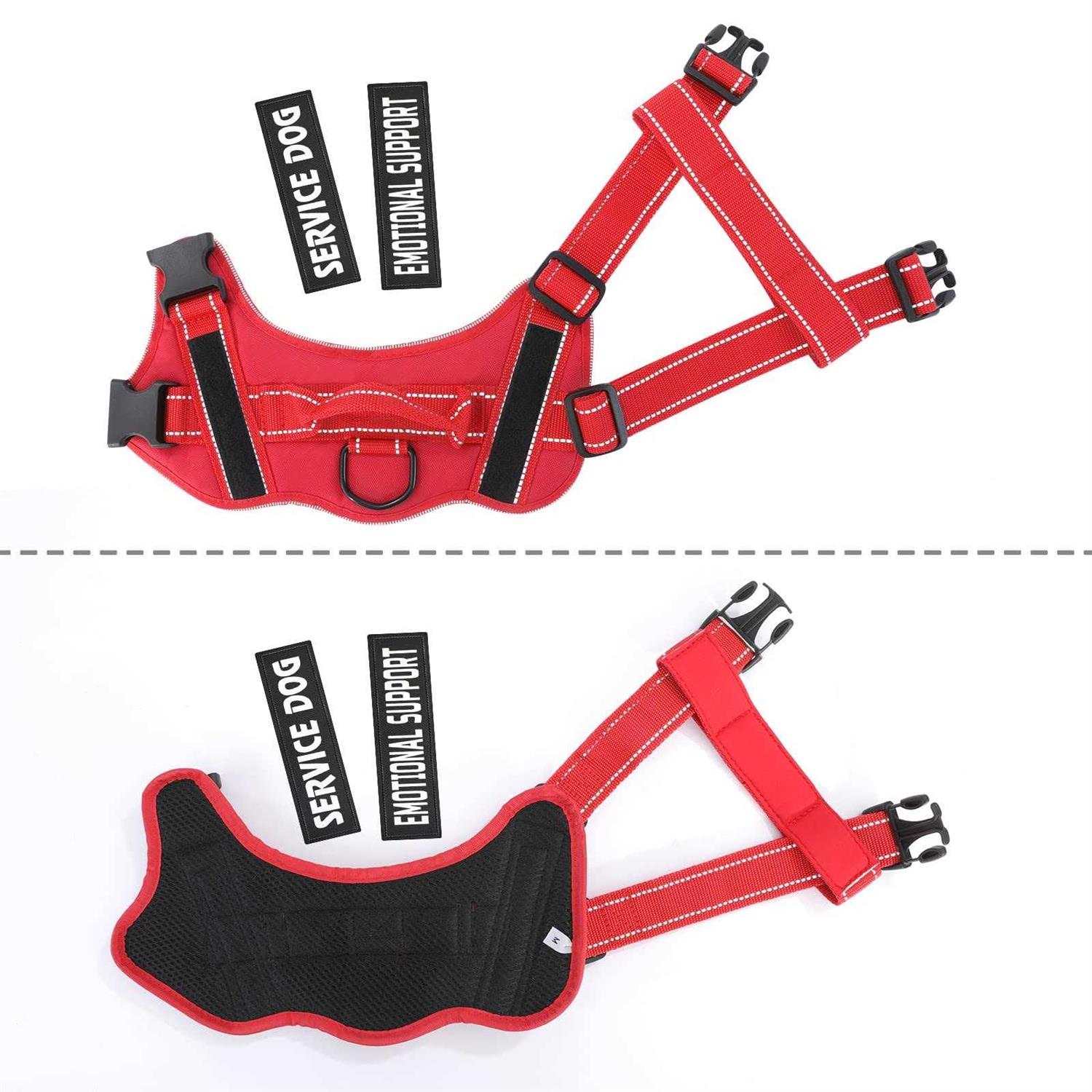 voopet Service Dog Harness,Emotional Support Pet Vest Harness,Reflective Breathable and Adjustable No-Pull ESA Dog Harness - Image 5