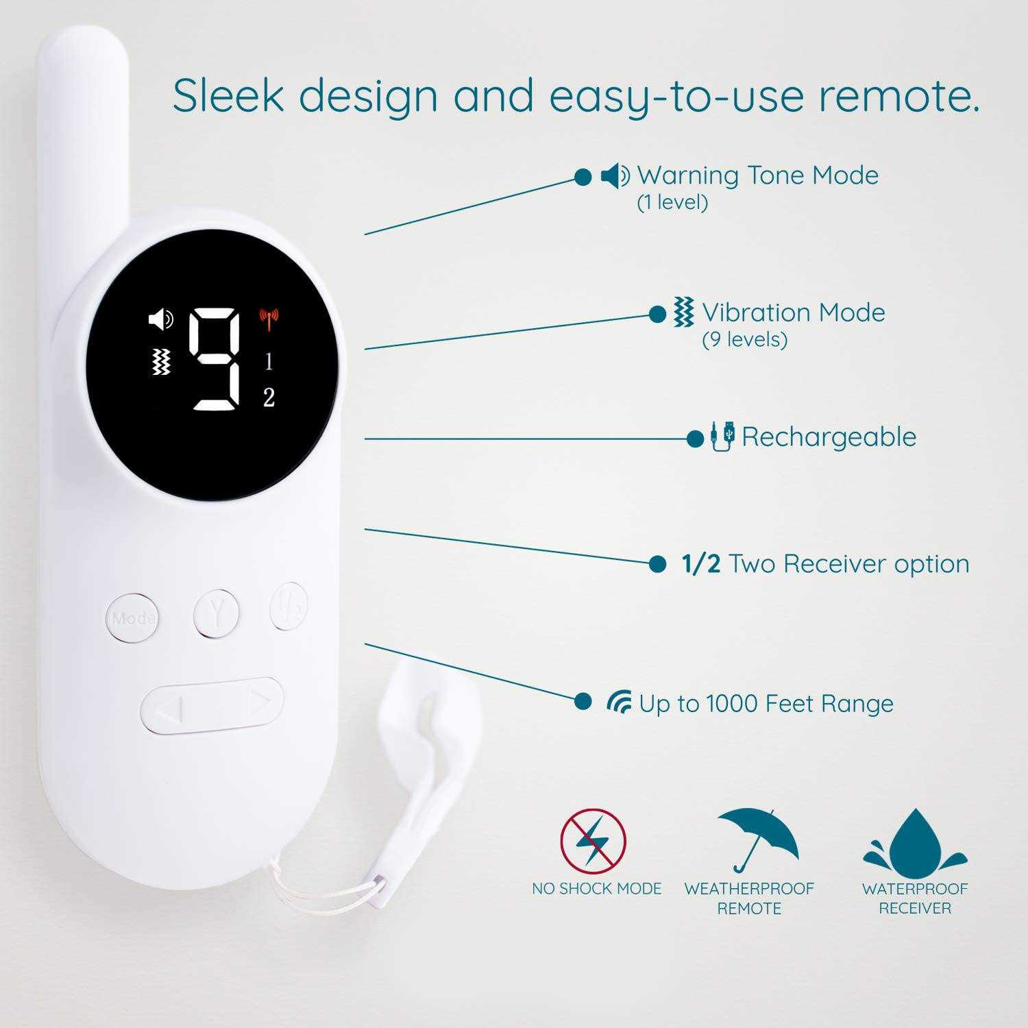 GoodBoy Mini No Shock Remote Collar for Dogs with Beep and Vibration Modes for Pet Behaviour Training - Image 4