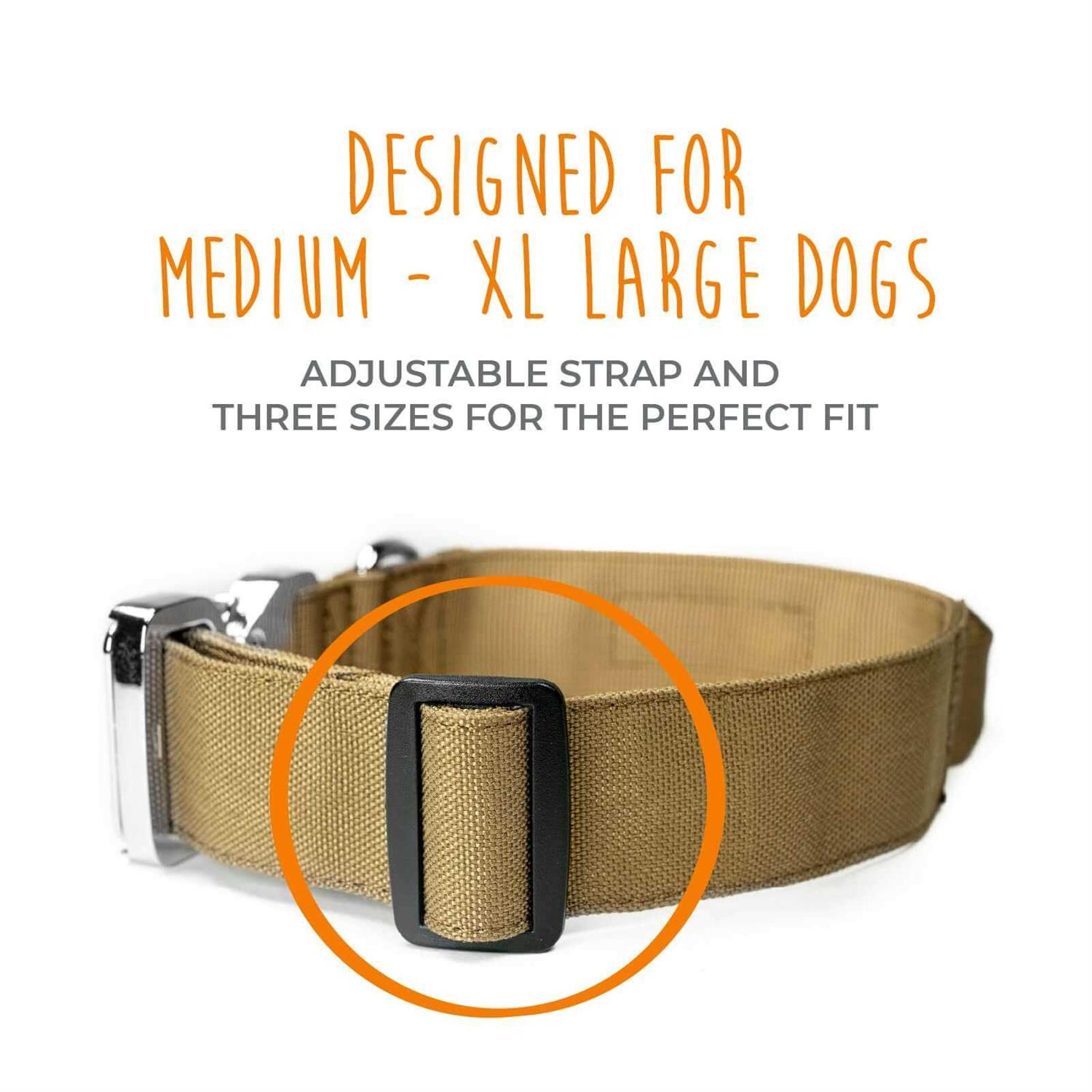 Mighty Paw Dog Collar Heavy Duty with Tactical Metal Buckle - Image 3