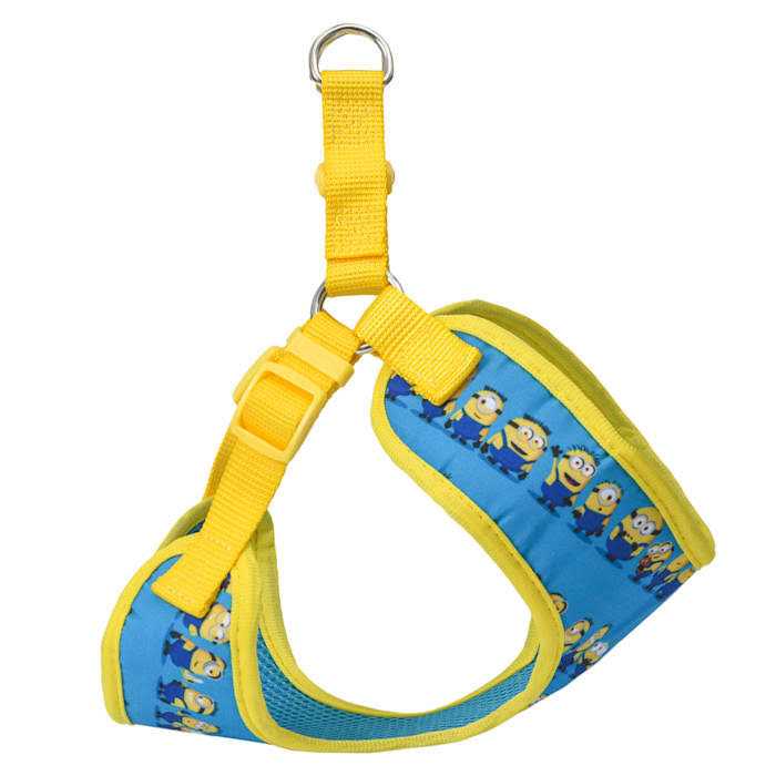 Minions Dog Harness Blue Minions in a Row Comfortable Mesh No-Pull Dog Harness - Image 5
