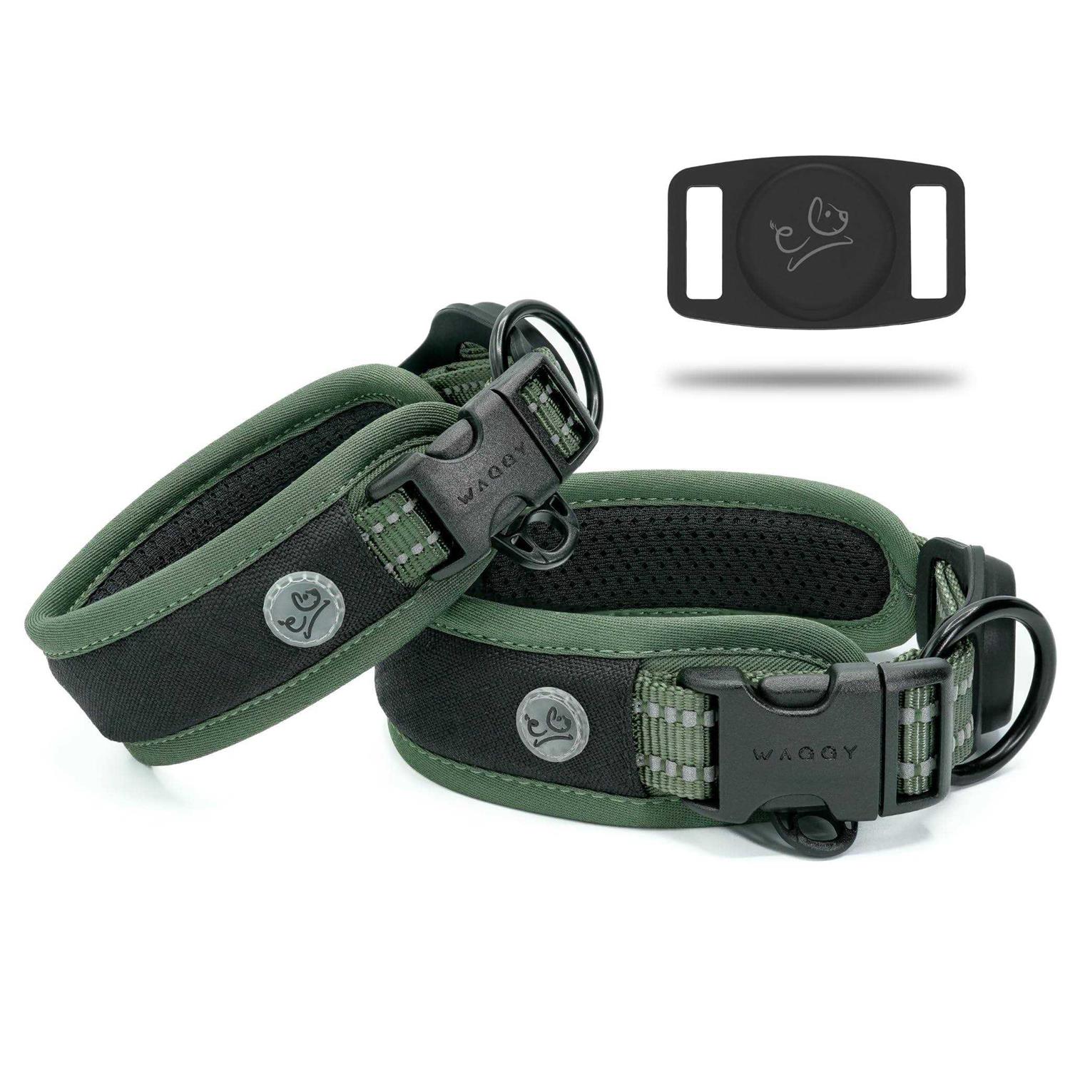 Premium Dog Collar Apple Airtag Holder – Adjustable Heavy Duty 3M Reflective No Chafing Ultra Soft Air Mesh Padded w/Quick Release Buckle Pet - Image 5