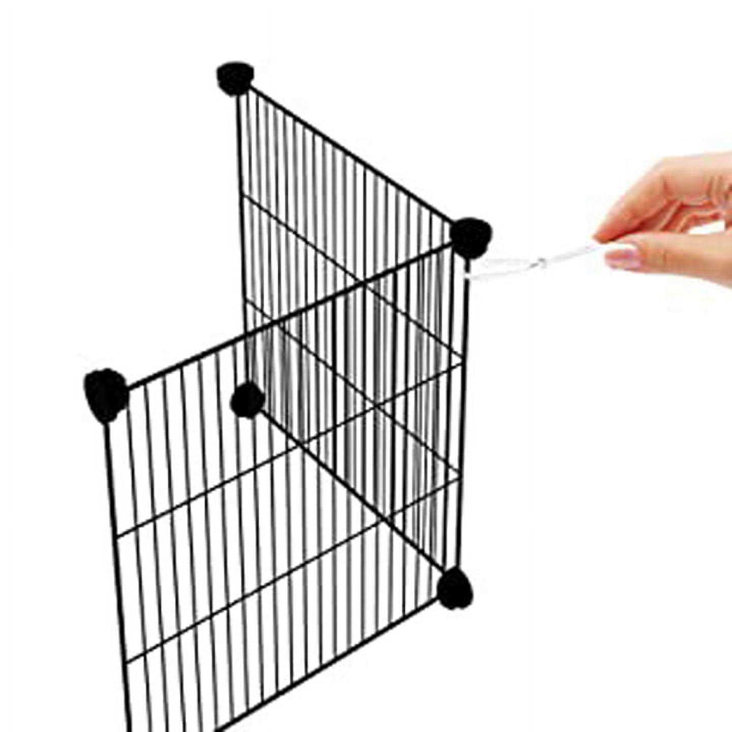 Mcage 48 Extra Large Guinea Pig Dwarf Rabbit Habitat Yard Hamster Turtle Critters Cage Center Divider with Door Mouse Mice Bunny Enclosure - Image 4