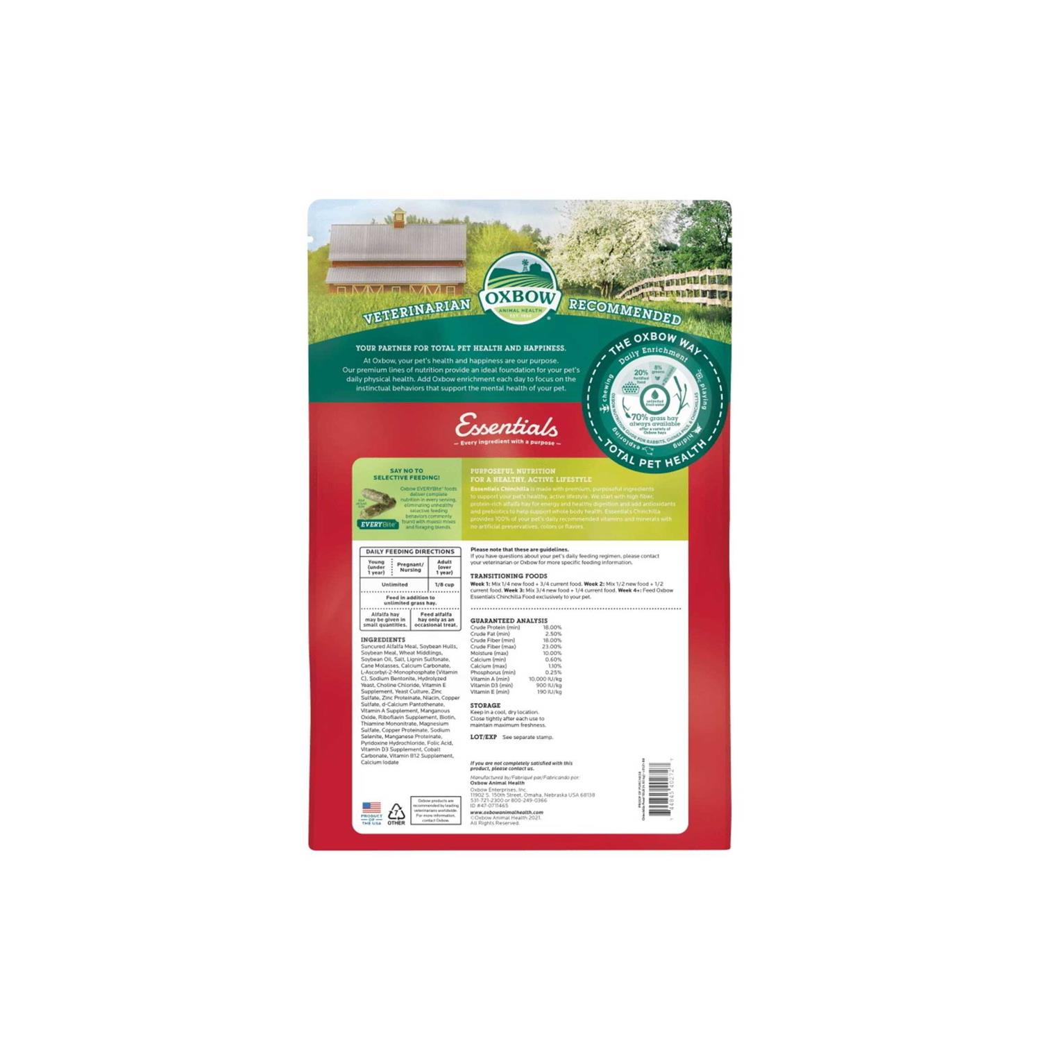 Oxbow Essentials Chinchilla Food - Image 3