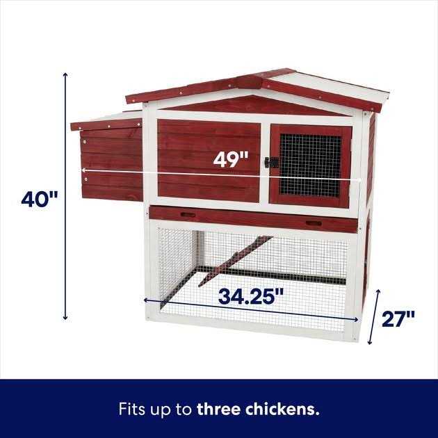 Frisco Wooden Outdoor Chicken Coop - Image 5