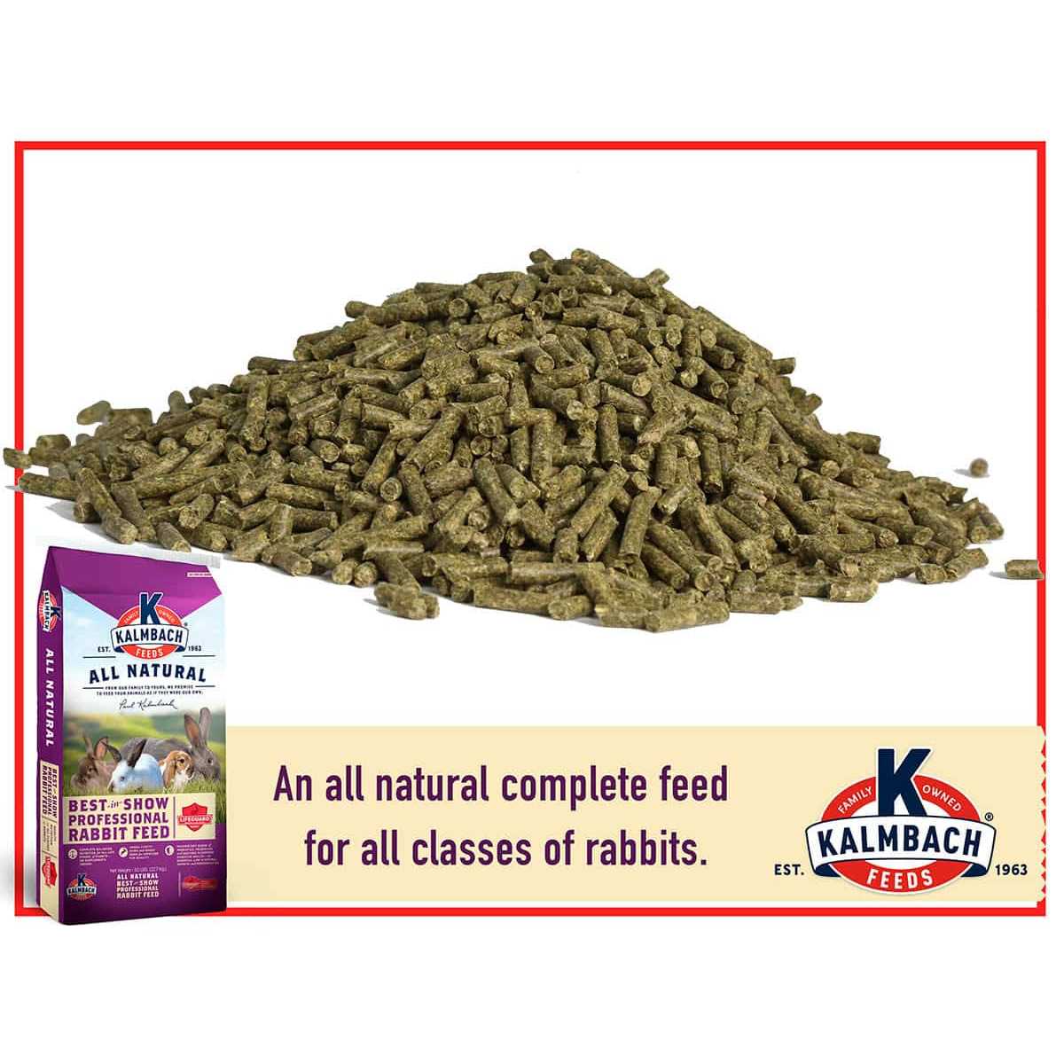 Kalmbach Feeds 50 lb 18% Best in Show Rabbit Feed - Image 5