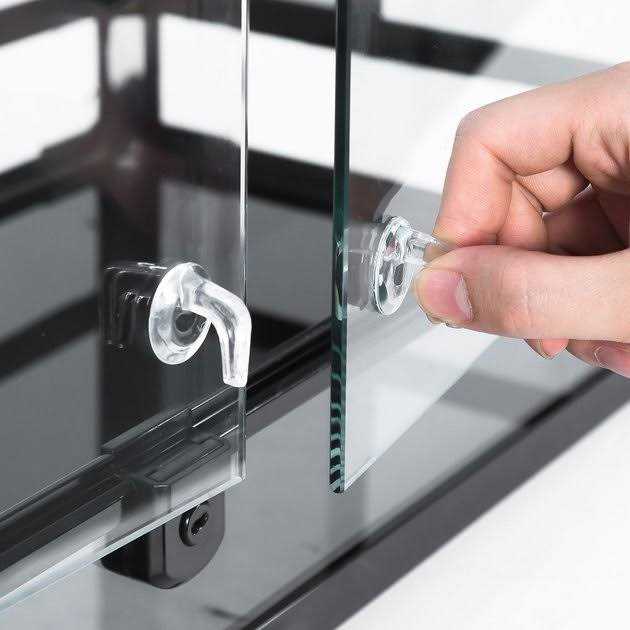 REPTI ZOO Tempered Glass Front Opening with Double Hinge Door Terrarium - Image 3