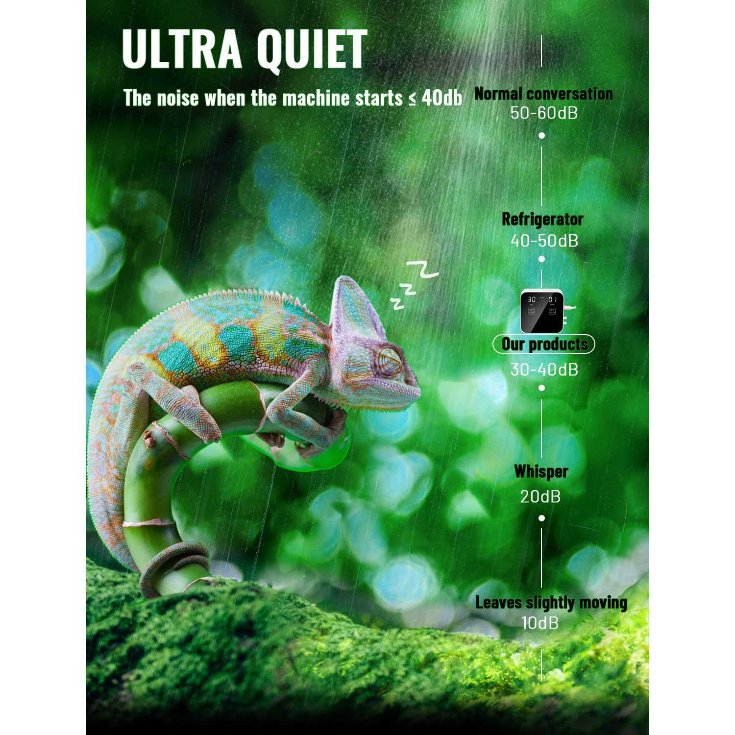 Ycxydr Reptile Mister Automatic Quiet Reptile Misting System with Timer - Image 5