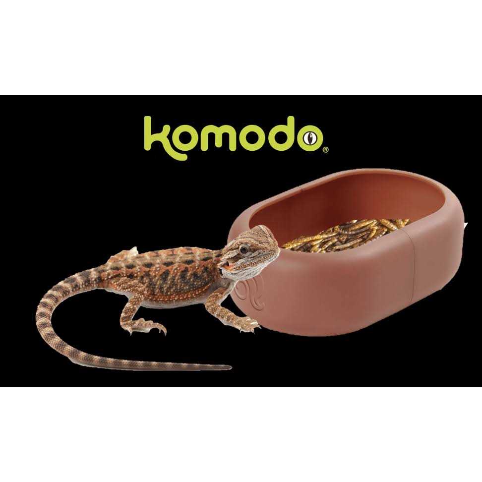 Komodo Smart Mealworm Reptile Feeding Dish for Aquarium or Reptile Tank - Image 4