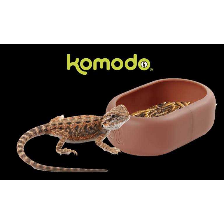 Komodo Smart Mealworm Reptile Feeding Dish for Aquarium or Reptile Tank - Image 5