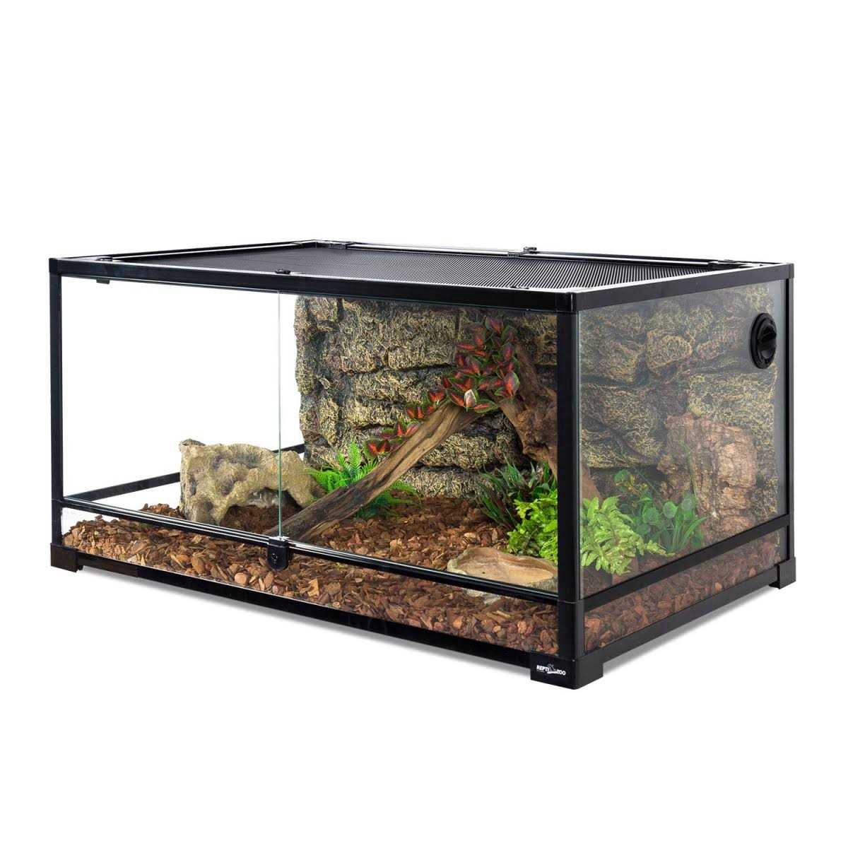 REPTIZOO 36 x 24 x 18 in. Reptile Glass Deep Terrarium with Double Hinge Door - Image 4