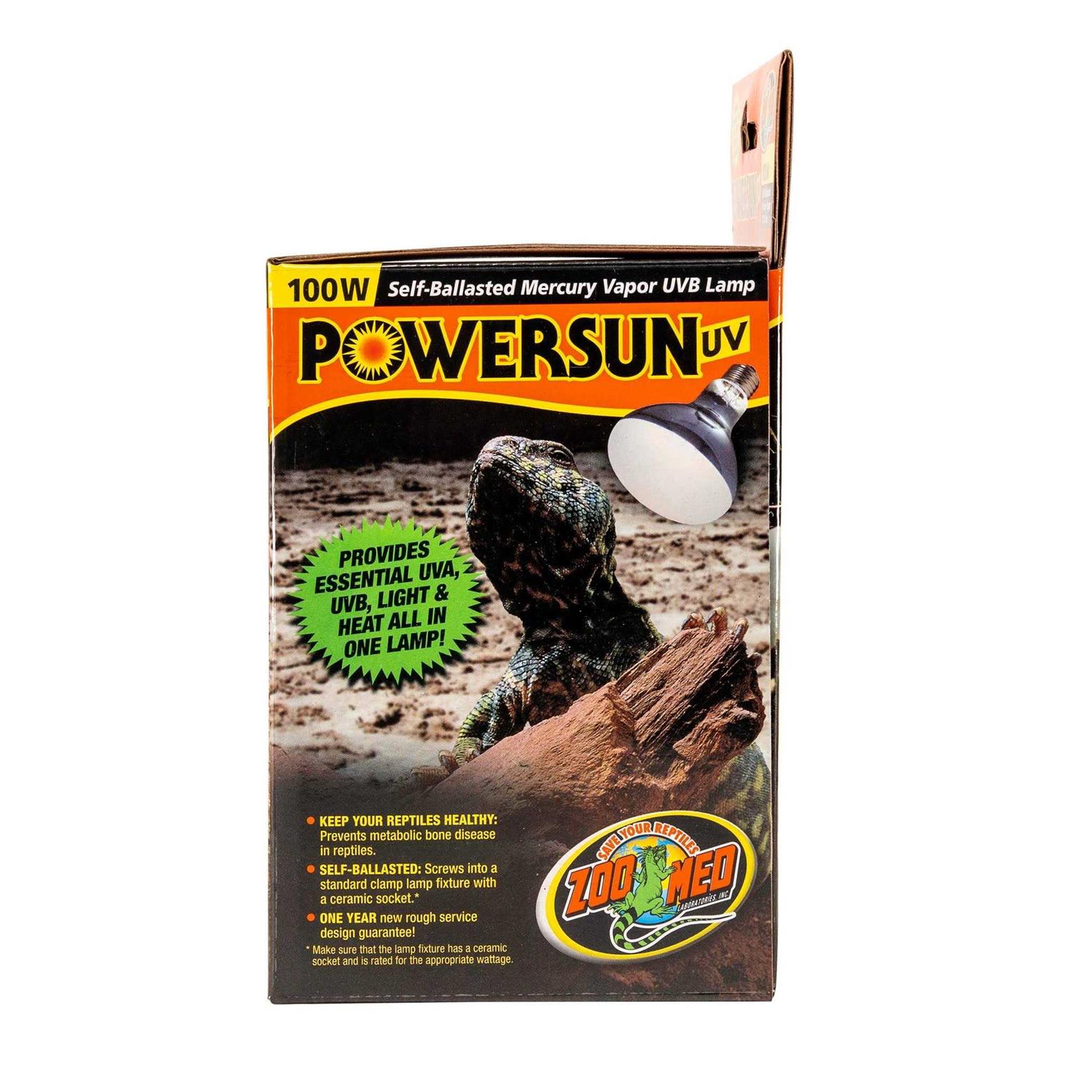 Zoo Med PowerSun UV Self-Ballasted Mercury Vapor UVB Lamp - Image 4