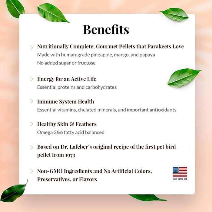 Lafeber Gourmet Pellets Tropical Fruit Bird Food - Image 3