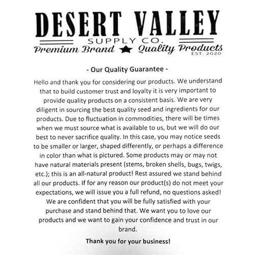 Desert Valley Supply Desert Valley Premium Safflower Seeds Wild Bird Food - Image 5