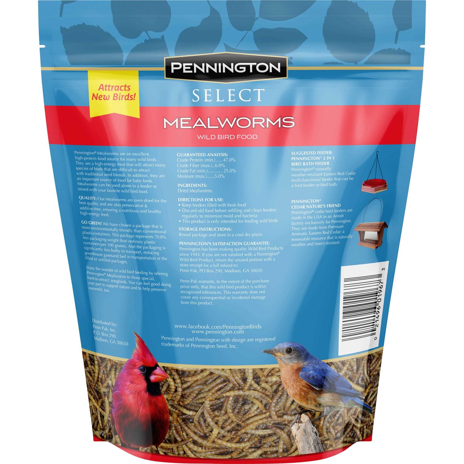 Pennington Mealworms Wild Bird Food - Image 3