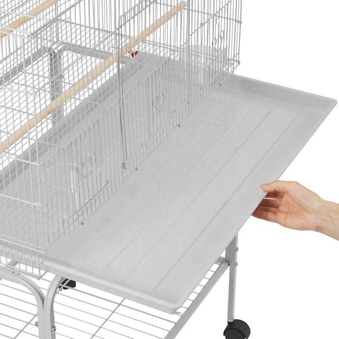 Topeakmart 47 Flight Cage with Slide-Out Tray and Rolling Detachable Stand for Birds - Image 4