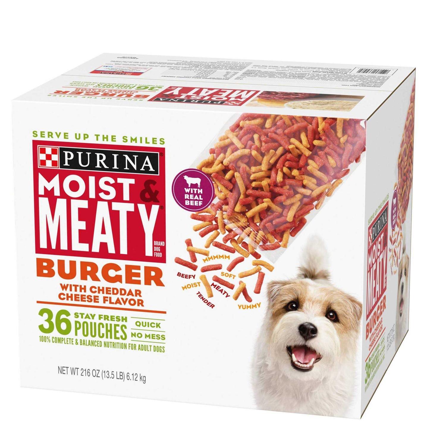 Purina Moist & Meaty Burger with Cheddar Cheese Flavor Dry Dog Food - Image 5