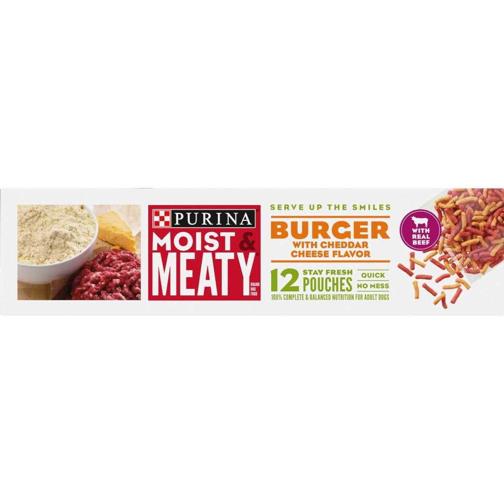 Purina Moist & Meaty Burger with Cheddar Cheese Flavor Dry Dog Food - Image 4