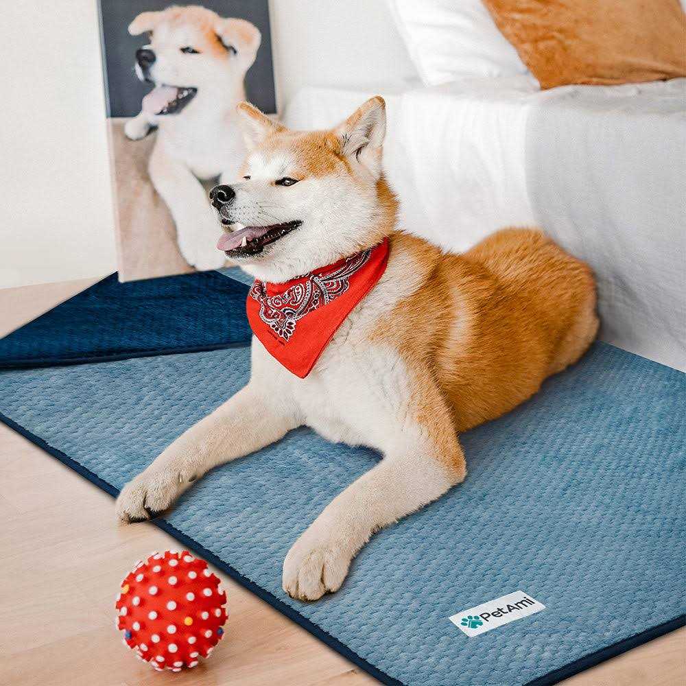 PetAmi Sherpa Fleece Waterproof Waffle Cat & Dog Blanket - Image 3