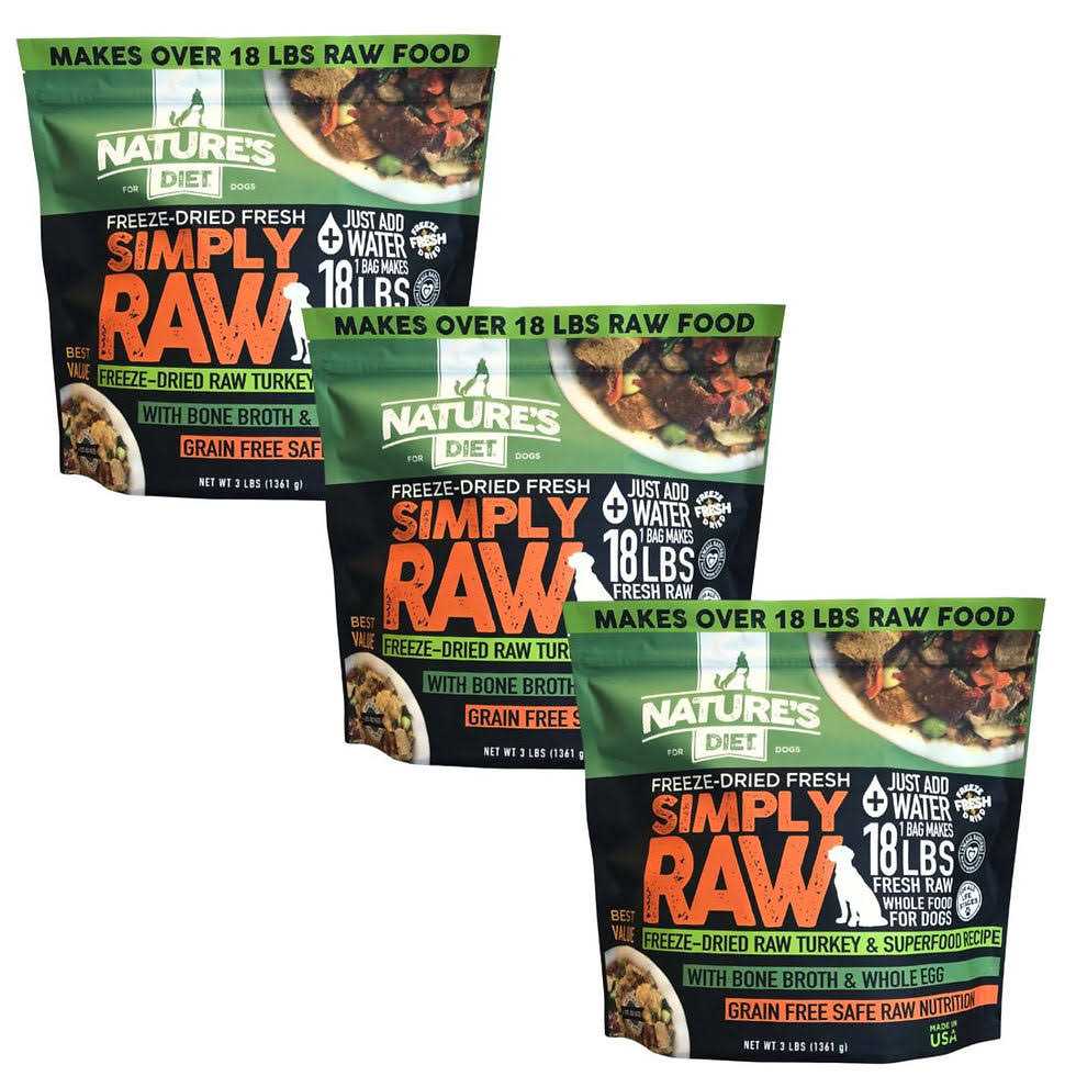 Nature's Diet Simply Raw Freeze-Dried Raw Whole Food Meal Makes 18 Lbs Fresh Raw Food with Muscle - Image 3