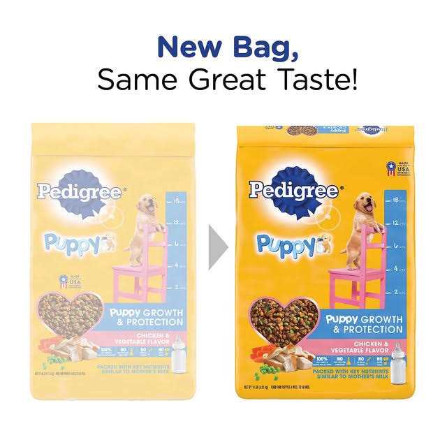 Pedigree Puppy Growth Protection Chicken Vegetable Dry Dog Food - Image 2
