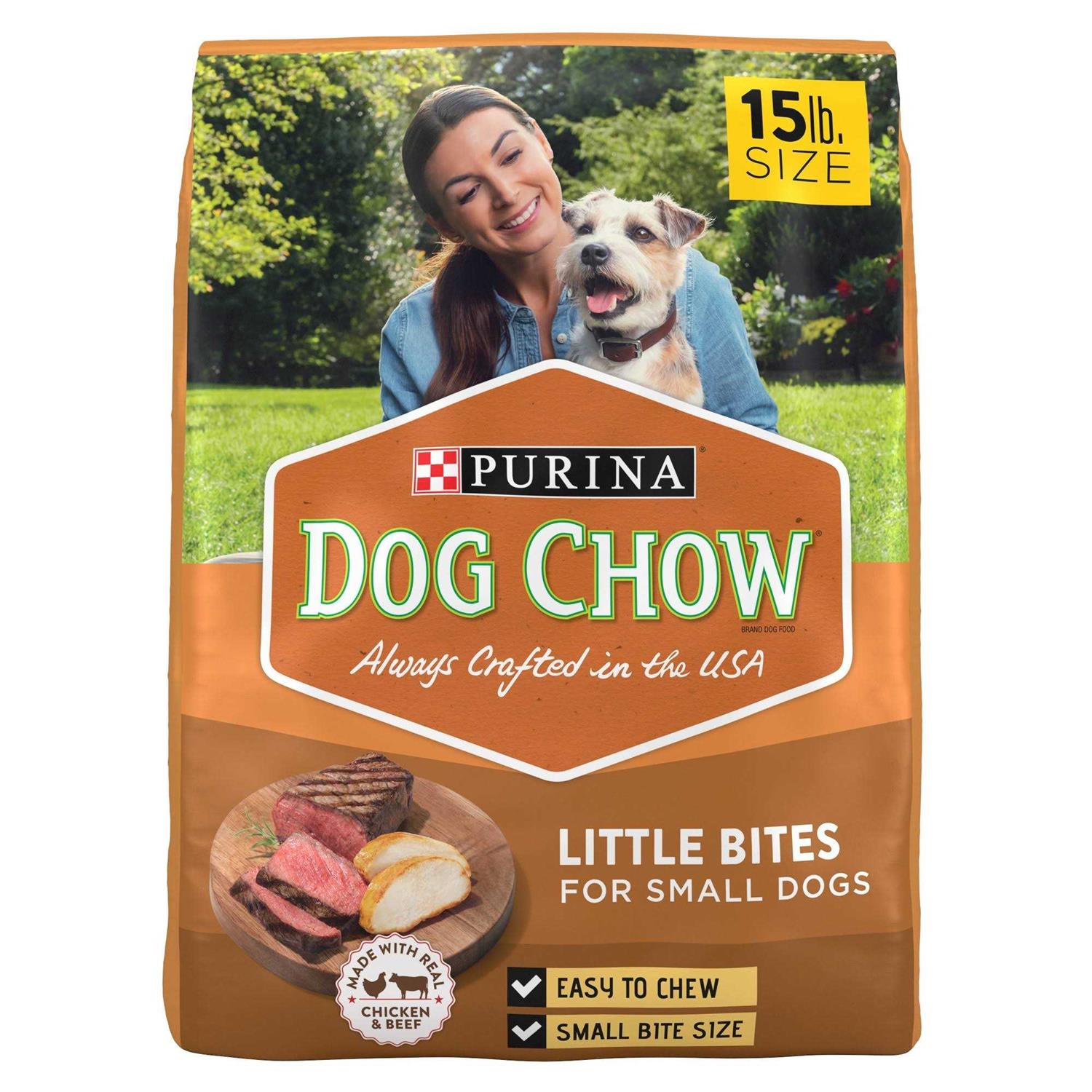 Purina Dog Chow Made with Real Chicken & Beef Little Bites for Small Dogs Dry Dog Food - Image 3