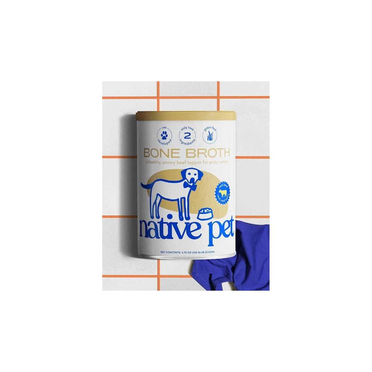 Native Pet Beef Bone Broth Dog & Cat Food Powder Topper - Image 3