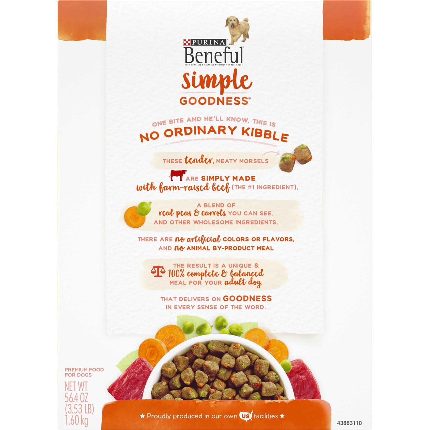 Purina Beneful Dry Dog Food Simple Goodness With Farm Raised - Image 2